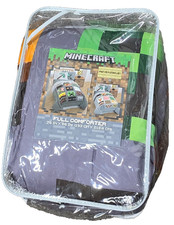 NWT Minecraft FULL/Double Reversible Microfiber Comforter Blanket