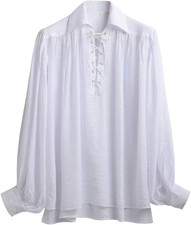 Pirate Shirt Men Vampire Renaissance Shirts Victorian Ruffled Medieval Costume C