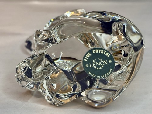 Set Of 5 Lenox Crystal Elephants Momma Mixed Clear And Frosted 2 Frosted 2 Clear - Picture 17 of 24