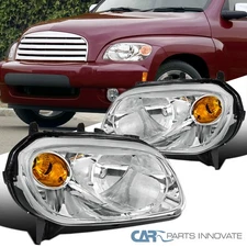 Fits 2006-2011 Chevry HHR Clear Headlights Assembly Headlamps Left+Right Pair
