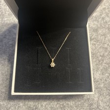 333 Gold Kette mit funkelndem Anhänger | 8 Karat | Zirkonia | Top Zustand