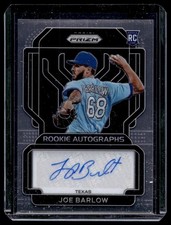 2022 Panini Prizm Rookie Autographs Joe Barlow Auto Texas Rangers #RA-BW