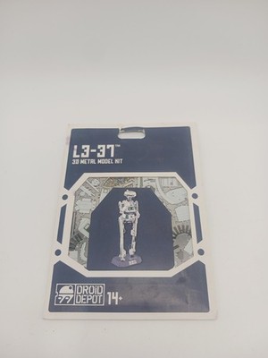 Disney Parks L3-37 Star Wars Droid Depot Metal Earth 3D Model Kit Galaxy's Edge