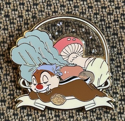 Disney BoxLunch Box Lunch Veggies Chefs Chip & Dale Do Vegan Pin Sleeping Nap