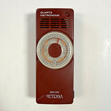 Vintage Dual Setting Zen-On Metrina Quartz Metronome Z 8503 w/ New 9V inc TESTED