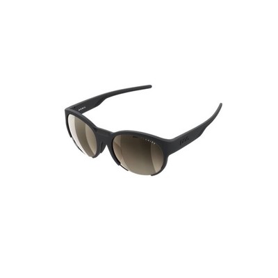 NEW POC Avail Cycling Sunglasses Black Frame Brown Silver Mirror 18.0 Cat 2