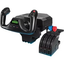Saitek Flight Yoke System Professional Simulation Yoke and Throttle Quadrant - C