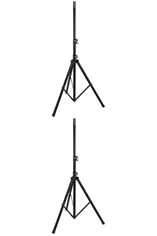(2) Pair On-Stage Stands SS7030B  Heavy Duty Black Speaker Stand Blow Out $1.00