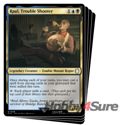 Raul, Trouble Shooter X4 M/NM Magic: The Gathering MTG Universes Beyond: Fallout