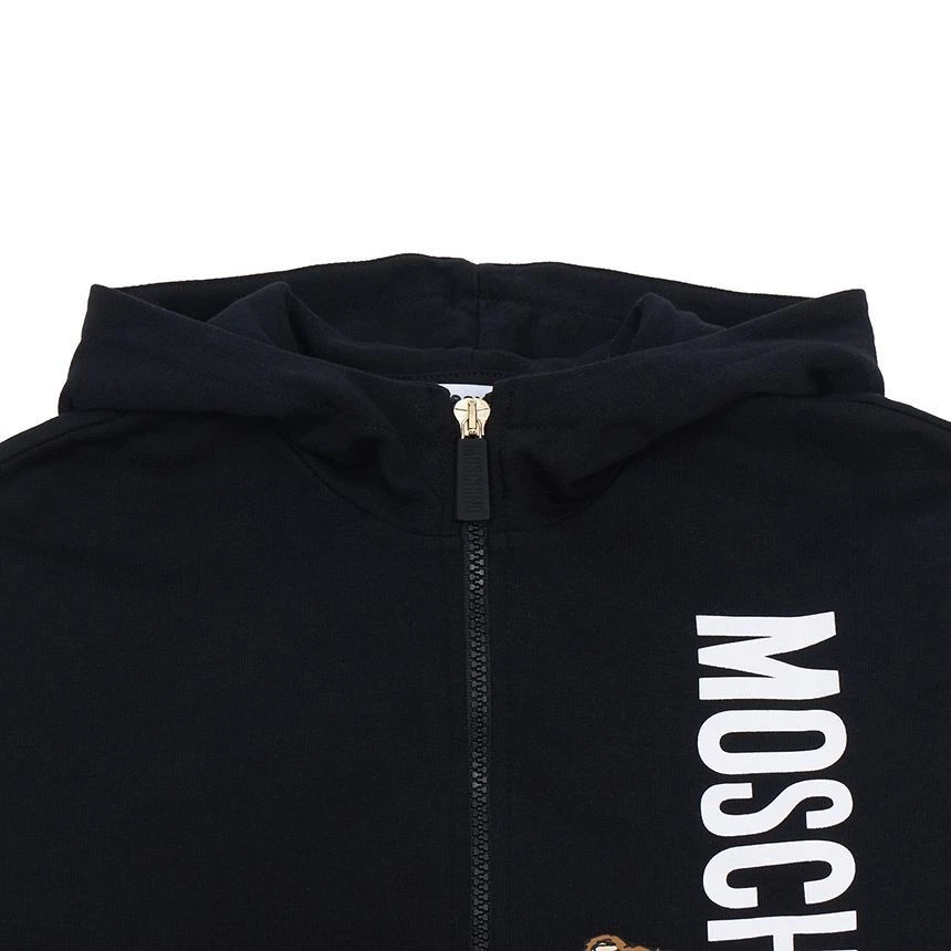 Moschino Pile per Bambini con Cappuccio e Zip 60100 (Taglia Disponibile Adulto) 123772409