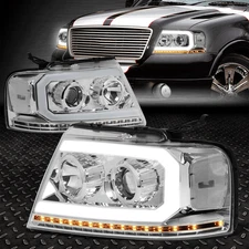FOR 04-08 F150 MARK LT SEQUENTIAL TURN SIGNAL LED DRL PROJECTOR HEADLIGHT LAMPS