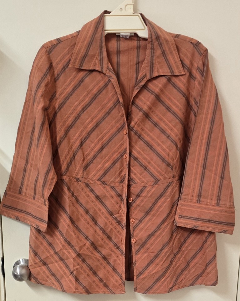 3/4 Sleeve Button Up Shirt
