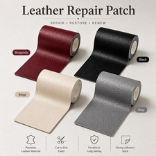 Self-Adhesive 9.84 X 23.62In Self Adhesive PU Leather Repair Patches 3.9x118in