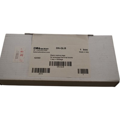 NEW DINnectors DN-QLB Blank Marking Tags 4.7x8.4mm Pk/500 