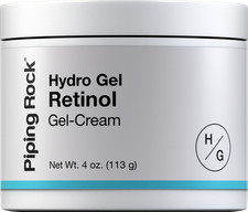 Retinol Cream for Face 4 oz  Hydro Gel Moisturizer  Skincare  by Piping Rock