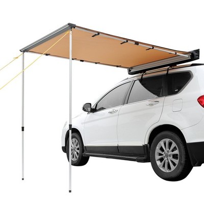 Car Side Awning 4.6x6.6ft Retractable UV50+ PU3000 Waterproof for SUV Truck Van