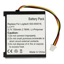 750mAh L-LY11 Battery Replacement for Logitech G930 Gaming Headset 533-000018