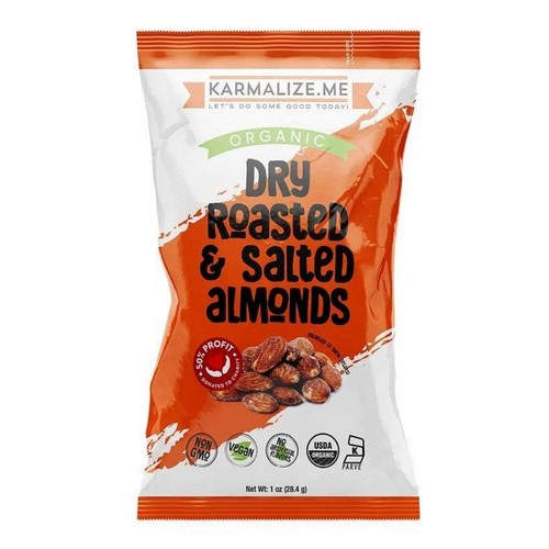 Almendras enteras tostadas y saladas secas 1 OZ - Imagen 1 de 1