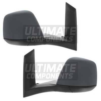 Ford Tourneo Connect 2013-2018 Electric Wing Door Mirrors Primed Covers 1 Pair