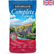 15kg Allergen-Free Beef Dry Dog Food - Complete Recipe for Energetic Adults 1.87 per kilo