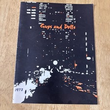 Guys And Dolls Programme 1973 Birmingham Rosemary Leach