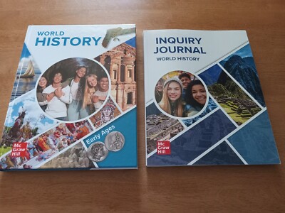 NEW 2025 World History Early Ages student textbook + inquiry journal workbook