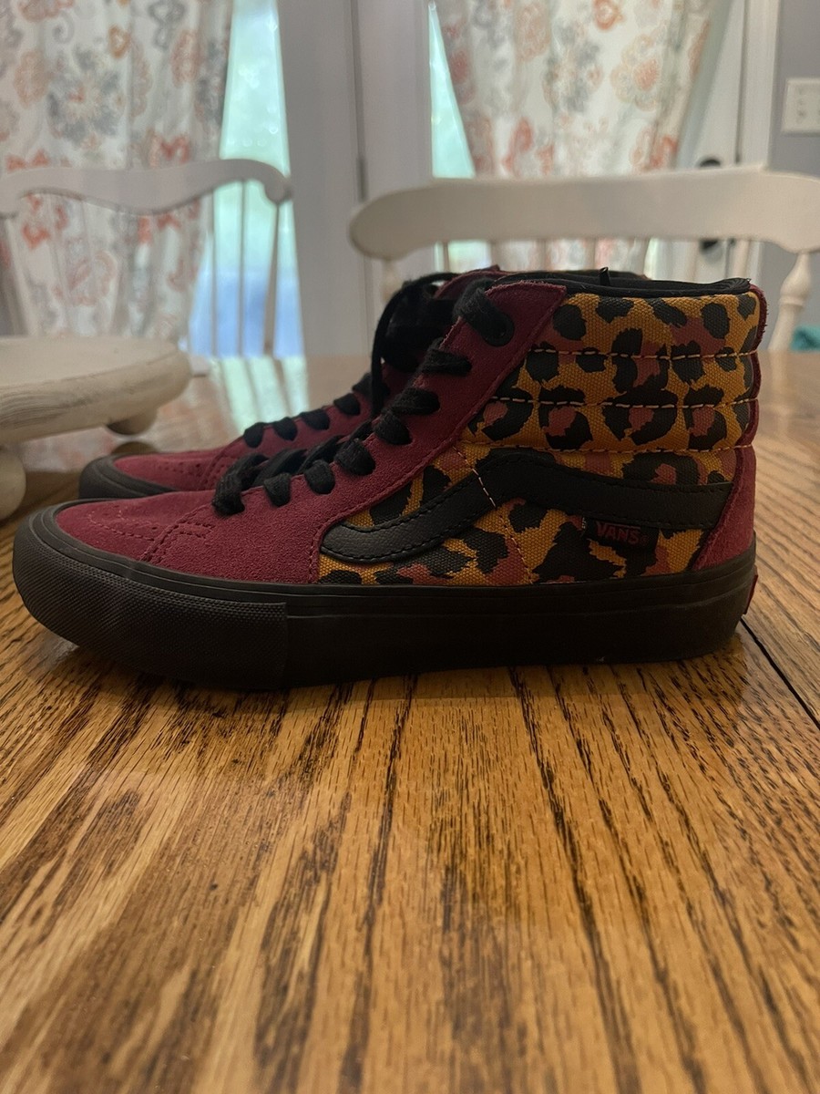 VANS Sk8-Hi Pro Punk Mens Size 4.5 Sneakers Shoes Leopard VANS Sk8-Hi Pro Punk Mens Size 4.5 Sneakers Shoes Leopard