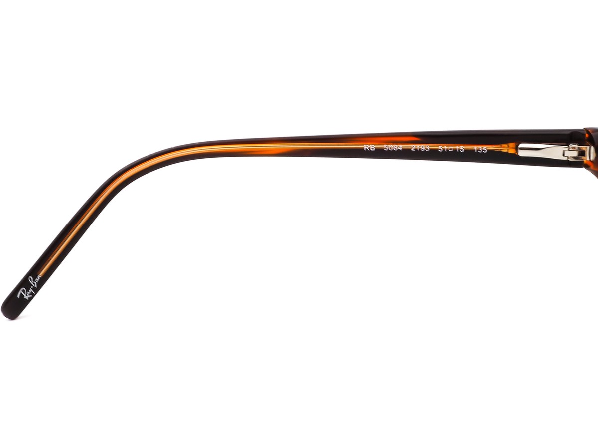 Ray-Ban Eyeglasses RB 5084 2193 Tortoise Brown Rectangular Frame 51[]15 135 Ray-Ban Eyeglasses Frames RB5084 2193 Brown Havana Tortoise  main image 3