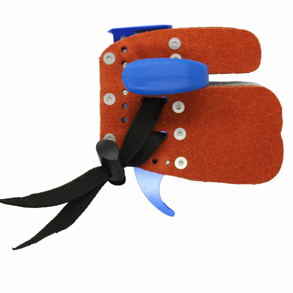 SAS Elite Aluminum Suede and Leather Finger Tab Archery Recurve Bow Range Guard - Image 3 of 3