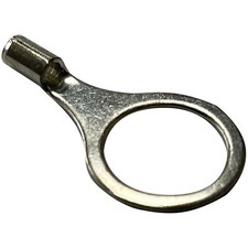 100 Pcs Non-Insulated Ring Connector 16-14 Gauge 1/2" Stud Wire Connector - USA