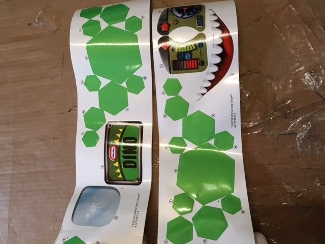 Little Tikes Spare Part Stickers for Dino Coupe Car NEW Full Stickers