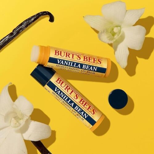 Burt's Bees Vanilla Bean Moisturizing Lip Balm 0.15oz - Pack of 2 - Picture 4 of 10