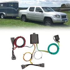 Wiring Harness 4-Way Flat Trailer Connector For Honda Ridgeline 2006-2014