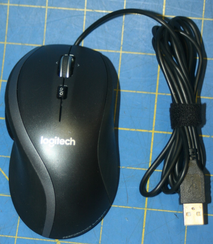 GENUINE Logitech M500 Wired USB Optical Scrolling USB Gaming Mouse M-U0007 Black - 第 1/7 張圖片