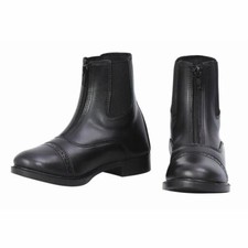 TuffRider Lady's Starter Lite Front Zip Paddock Boots Black 10 1/2