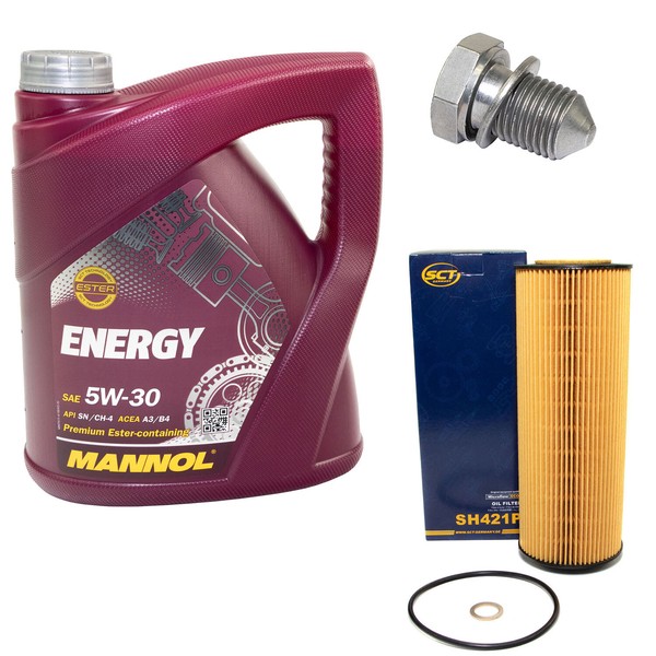 MotoröL ÖLfilter SH421P 5W30 4Liter + ÖLablassschraube FüR Skoda Superb 3U4-image