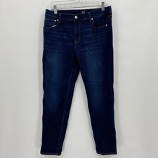 Gap Denim Women's Skinny Jeans Casual Pockets Dark Blue Wash Size 28 Regular