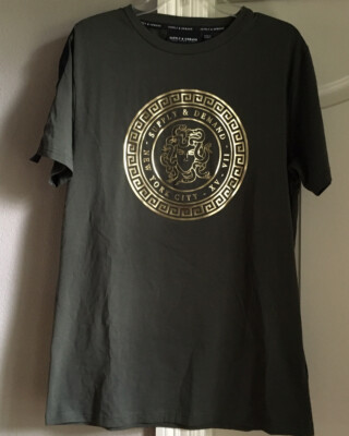 Supply Demand Medusa Tshirt Size Large Army Green /Gold