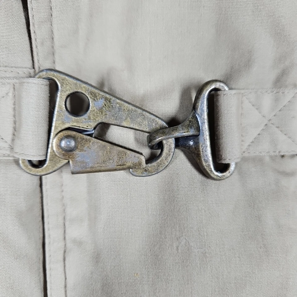 Fieldmaster Tan/Khaki Coat Parka Down Filling Zip, Caribiner Closure Size M NWOT - Image 3 of 4