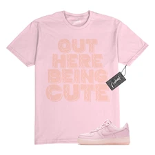 Air Force 1 Pink Foam Cobalt Tint T Shirt Match C4