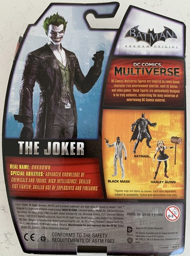 Batman DC Comics Arkham City Multiverse The Joker Batman 4” Action Fig,(B197) - Picture 3 of 3