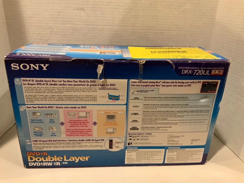 Sony  DRX 720UL, DVD±RW (+R DL) External Drive - DVD Burner - Image 2 of 4