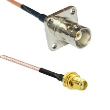 RG316 BNC Flange Female to SSMA Female RF Cable Rapid-SHIP LOT