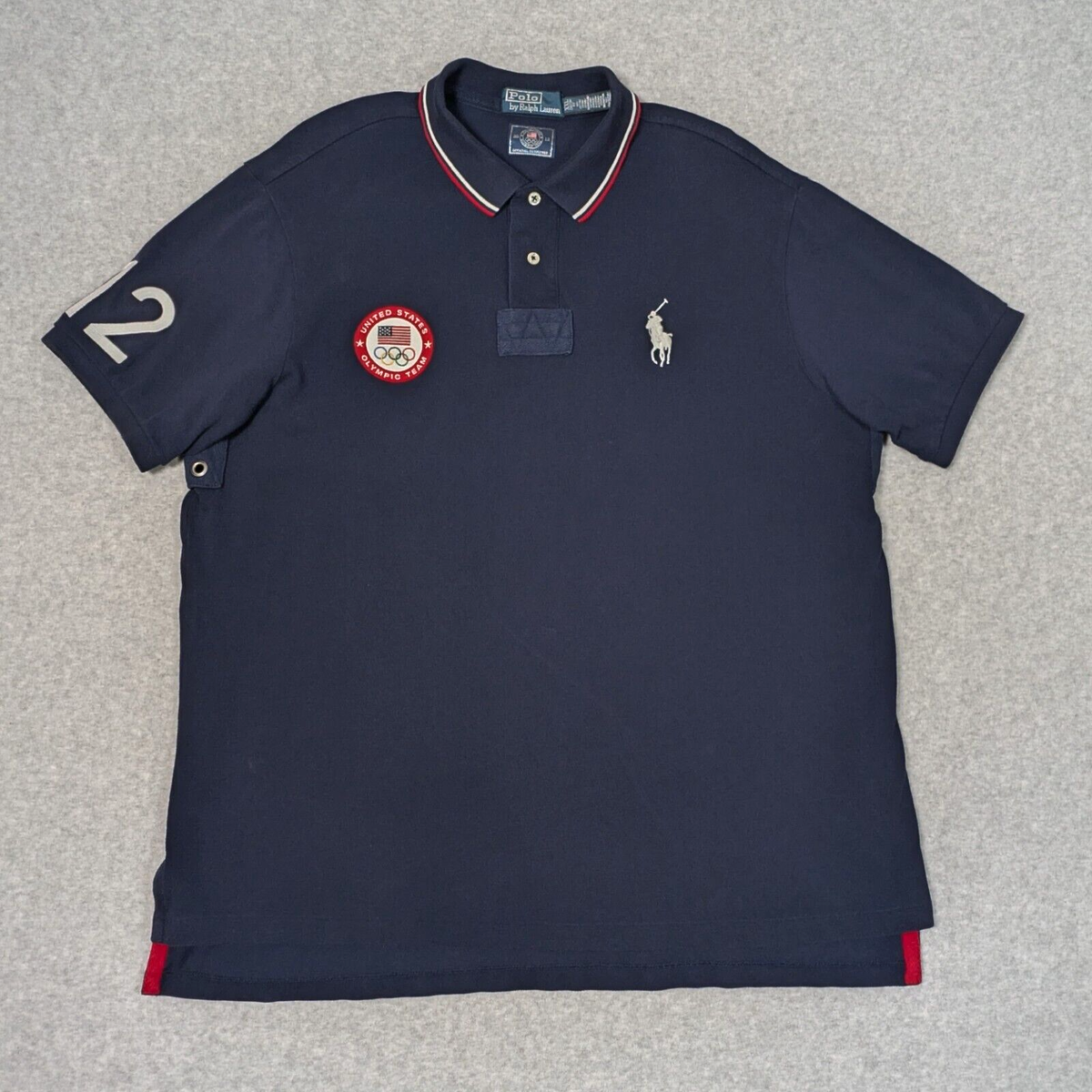 Polo Ralph Lauren Polo Shirt Mens Size 2XL Custom Fit 2012 Olympic