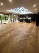 Oak herringbone 15mm thick 3.5mm  wear gorgeous lush French grain over stableply