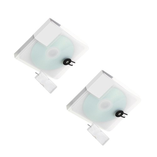 Set of 2 CD Booklet Travel Disc Holder Storage Case Portable Cases - Afbeelding 3 van 12