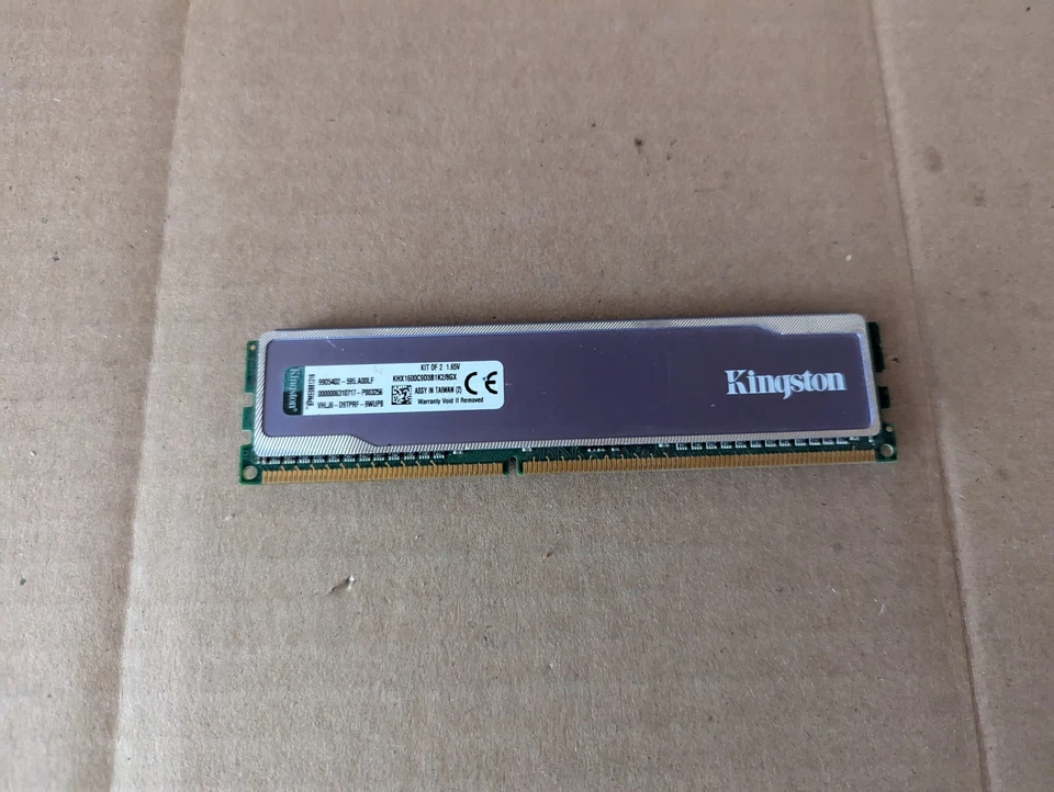 4GB KINGSTON KHX1600C9D3B1K2/8GX HYPERX DDR3 1600MHZ PC3-12800U RAM A4-13(19) - Image 2 of 4