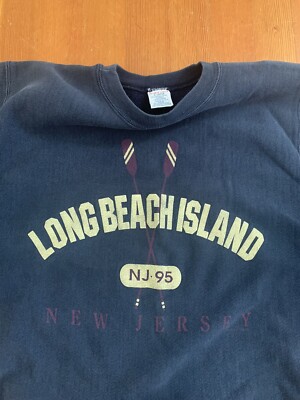 トップス 90's Champion Reverse Weave LBI Vtg 90s LBI Long Beach Champion Reverse Weave Crewneck