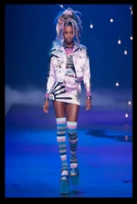 Marc Jacobs Runway Collection Black Wide Whit Over the Knee Lady Saks size S-XS