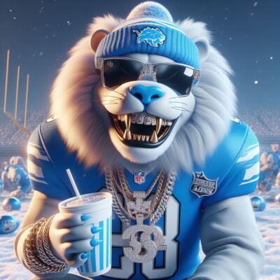 Detroit Lions Rapper Canvas, Wall Art, Poster, Artwork, Football, NFL ...